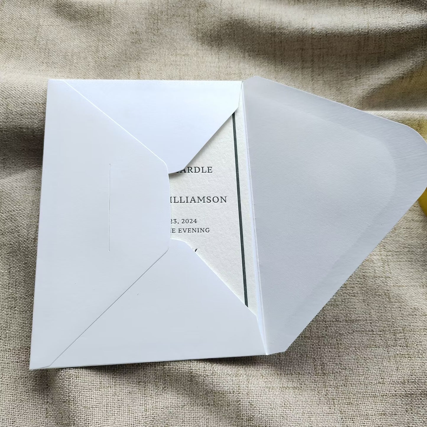 Luxury invitation card customization