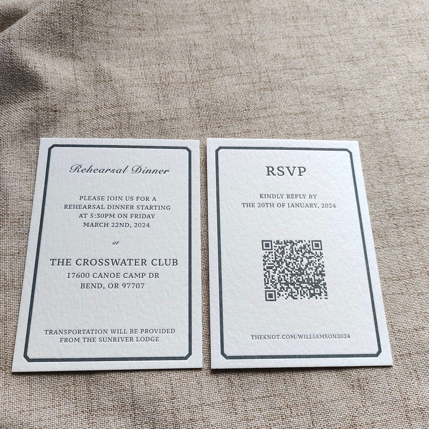 Luxury invitation card customization