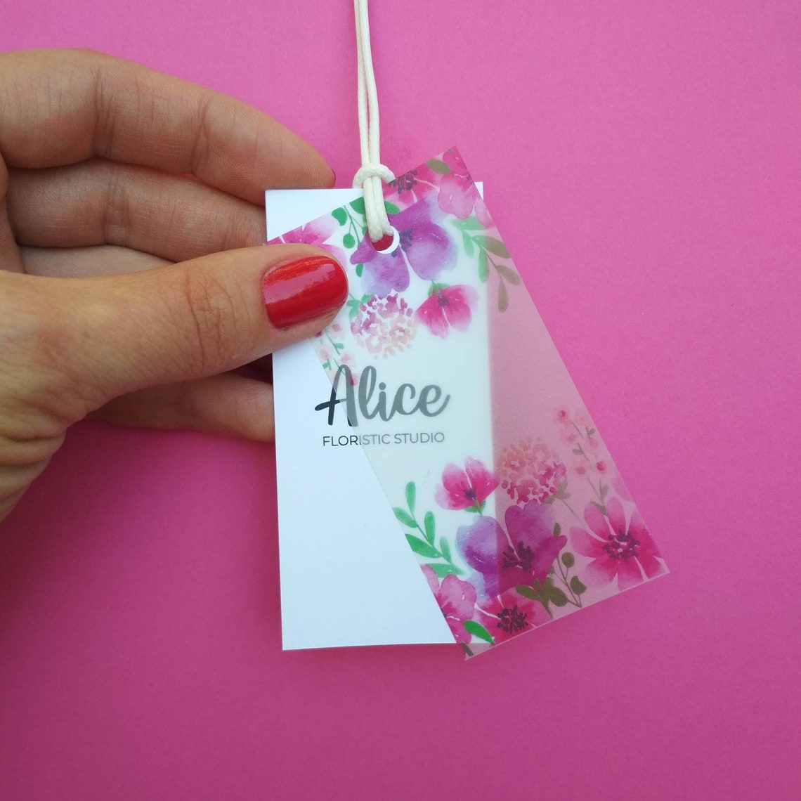 Eco Friendly Wholesale Custom Logo Label  Garment Embossed Swing Spot UV Paper Tags Paper Hang tag With String For Clothes