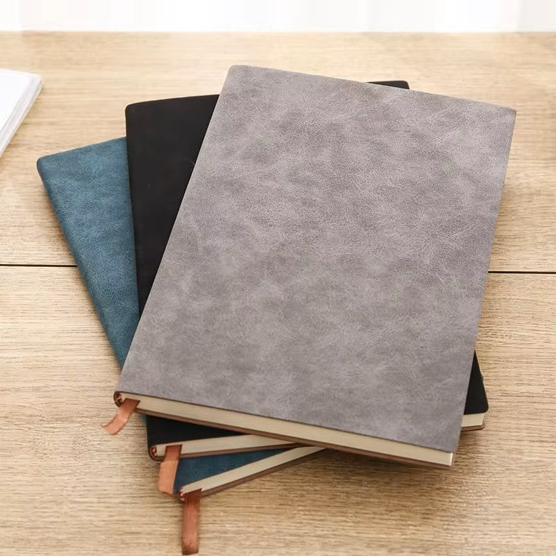 Custom printed A5 size hardcover PU leather notebook