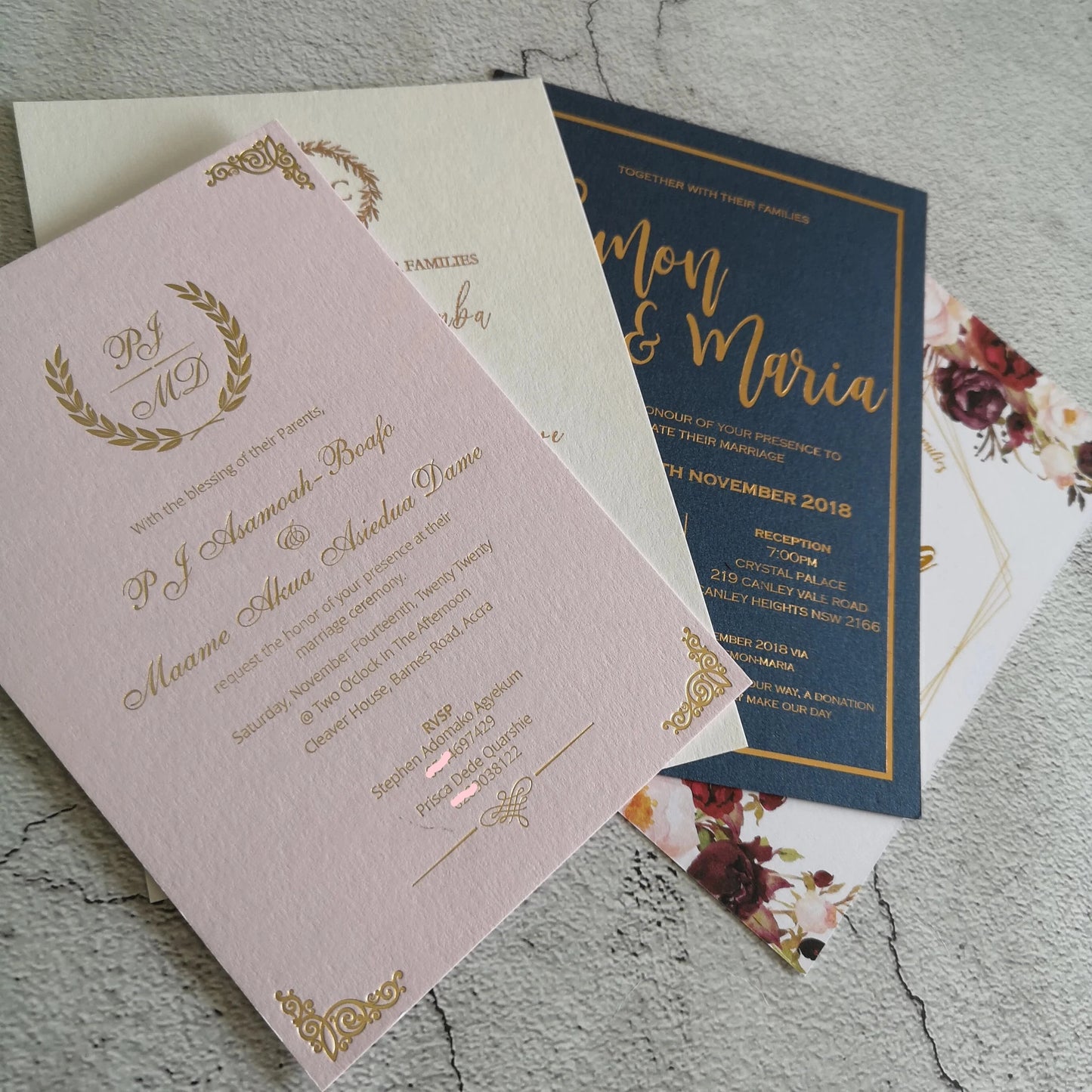 Luxury customized fancy paper greeting card/wedding invitation card