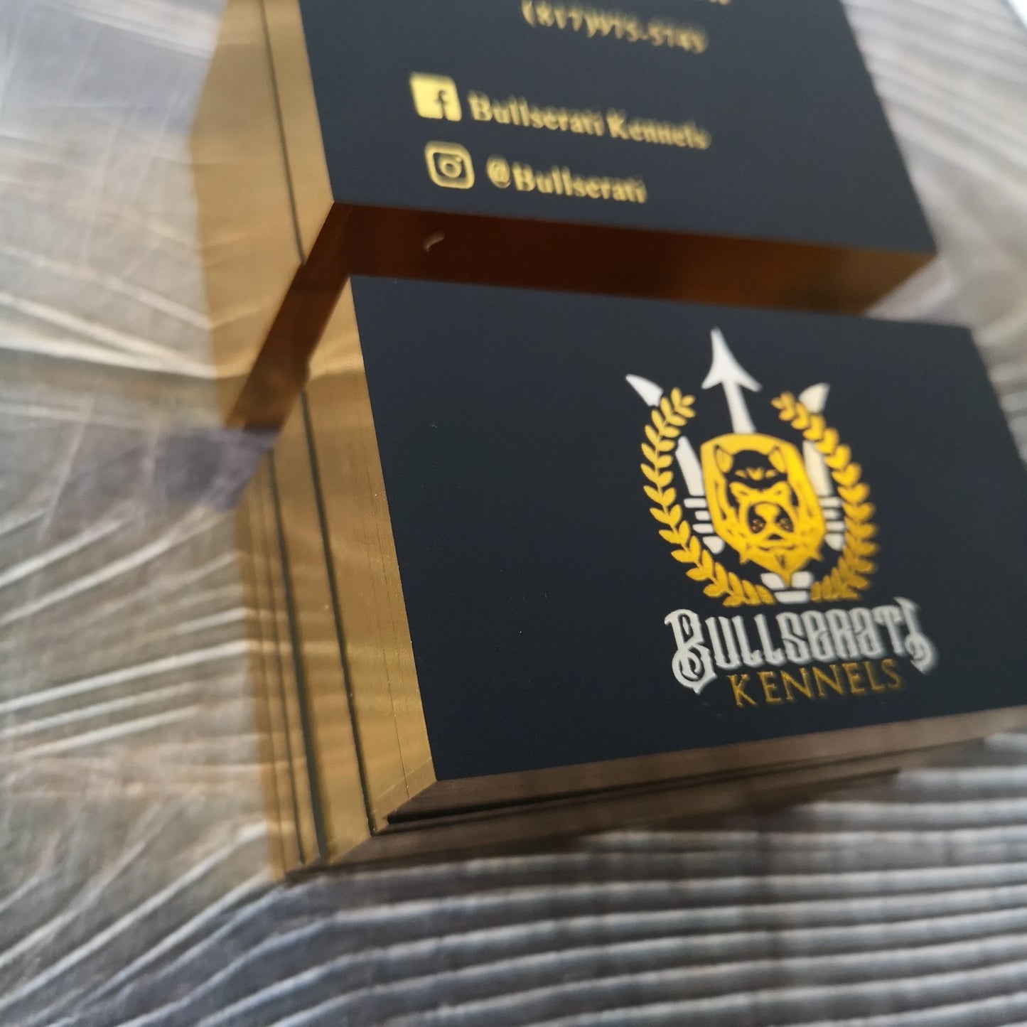 Luxury Edge Gold Foil Card Colored Edge Business Card