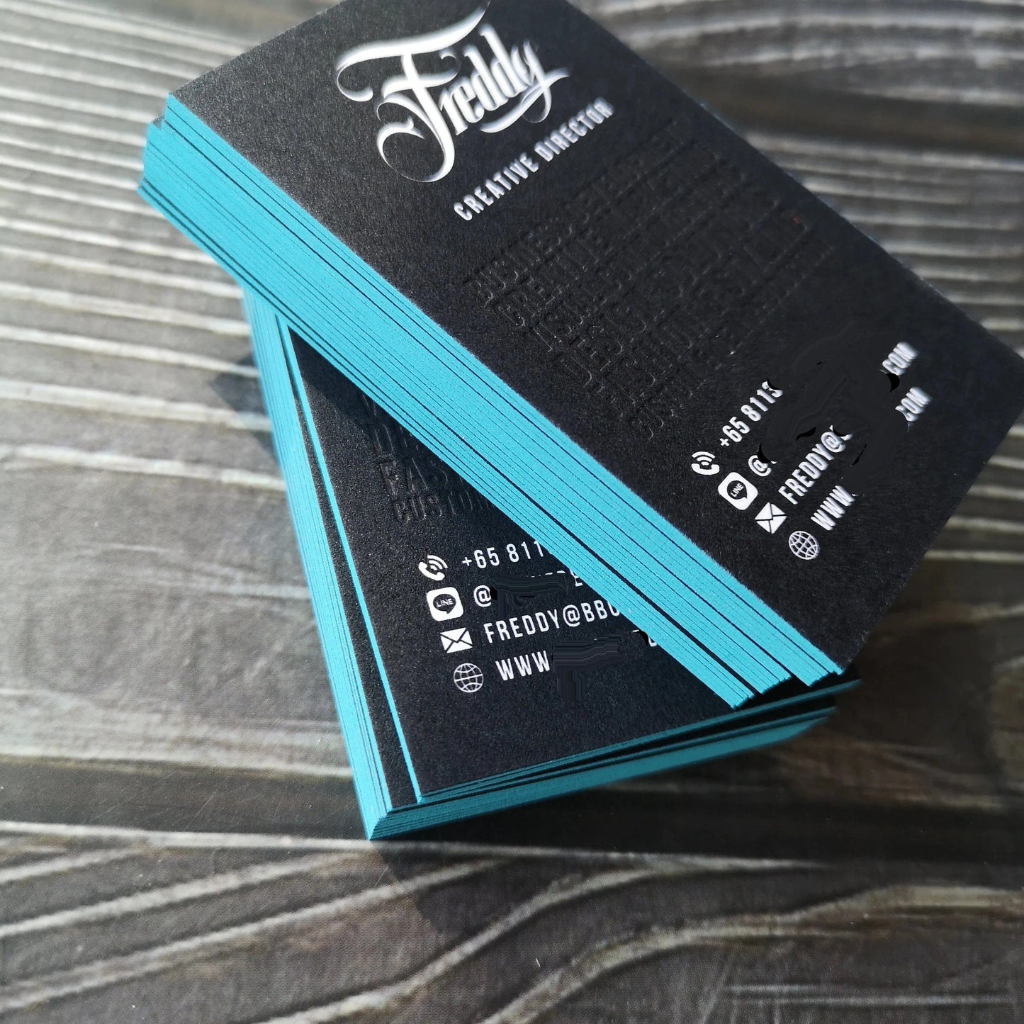 Custom business cards printing embossed hot foil stamping printing