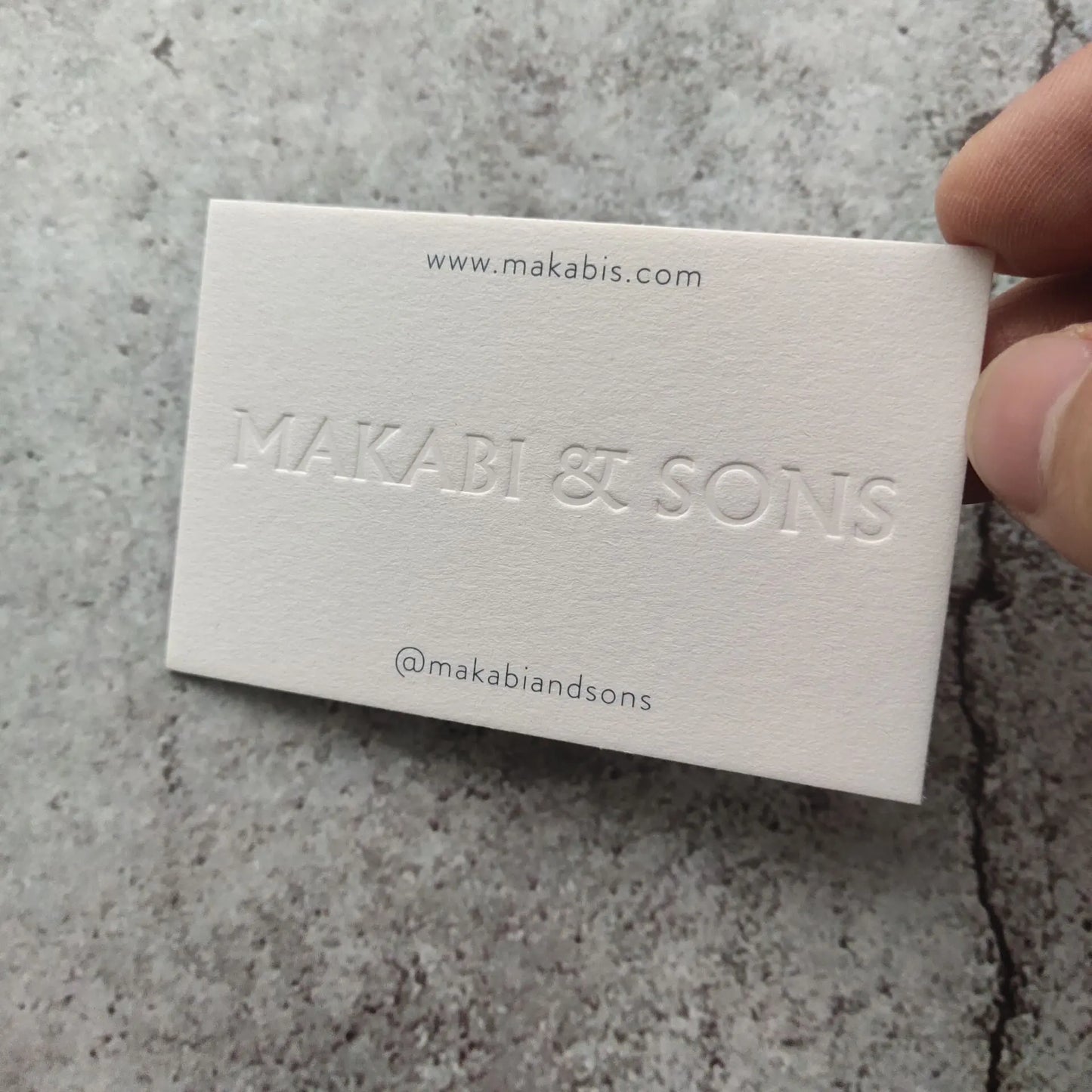 Cotton Paper Gold Edge - Business Cards