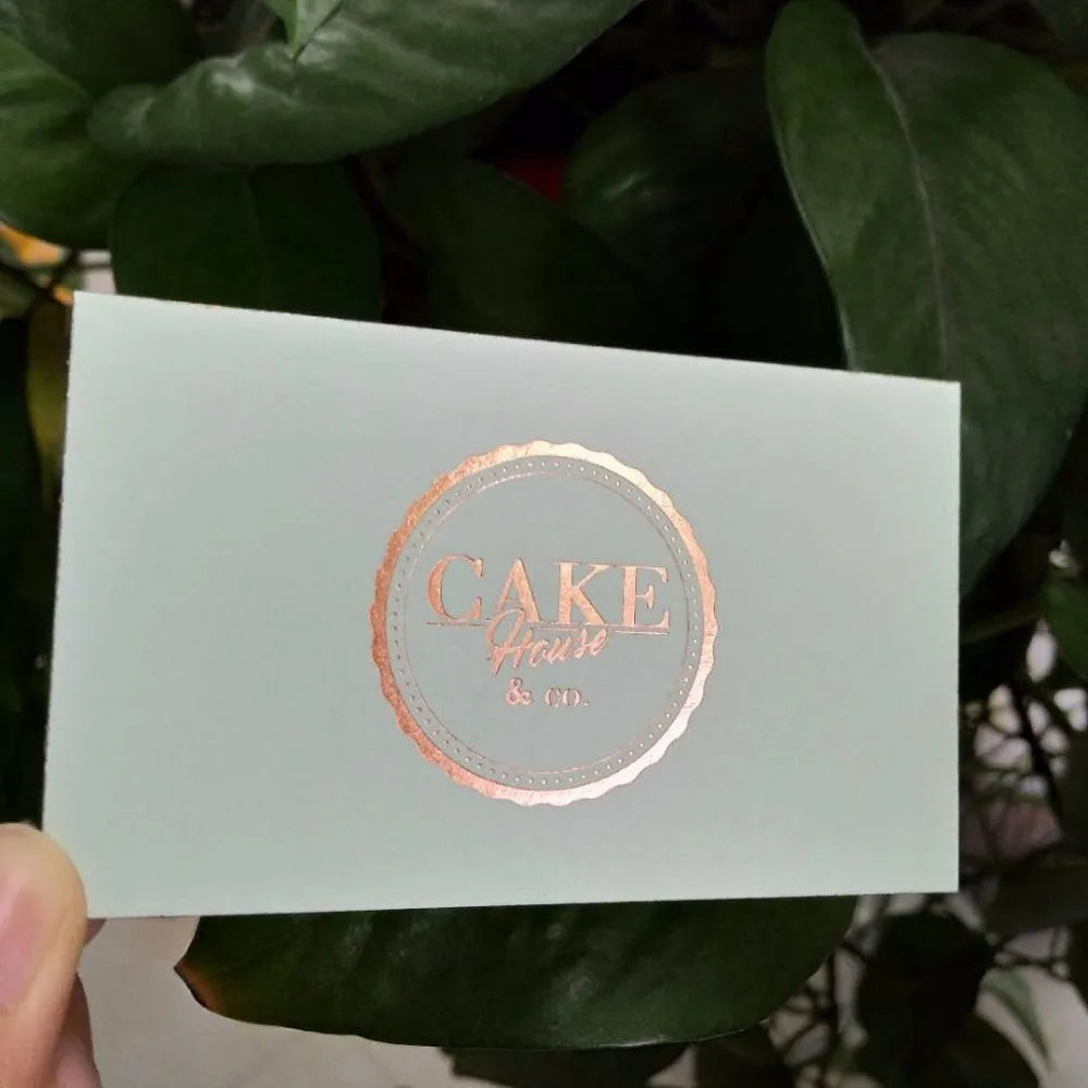 Custom business cards printing embossed hot foil stamping printing