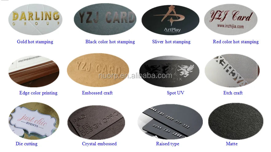 Custom business cards printing embossed hot foil stamping printing