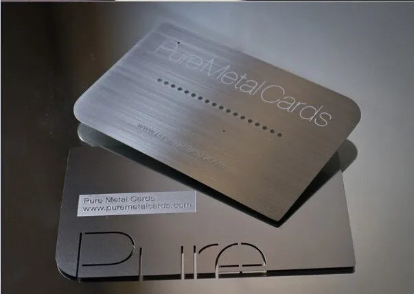 Manufacturer Gold Foil  metal cards silver Metal Business Card