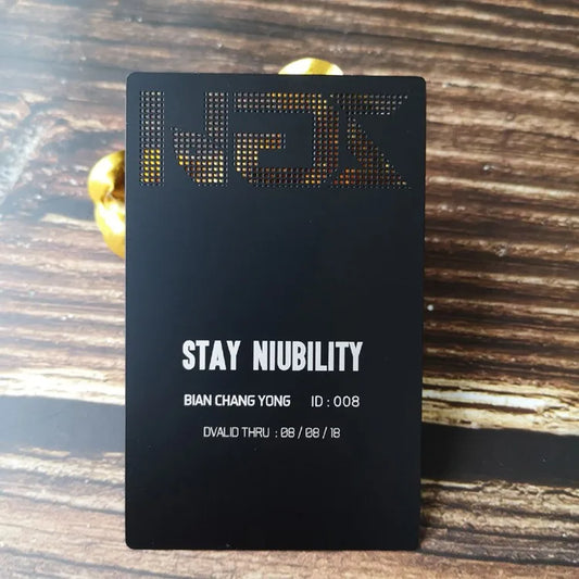 Black Metal & Gold Foil Business Cards