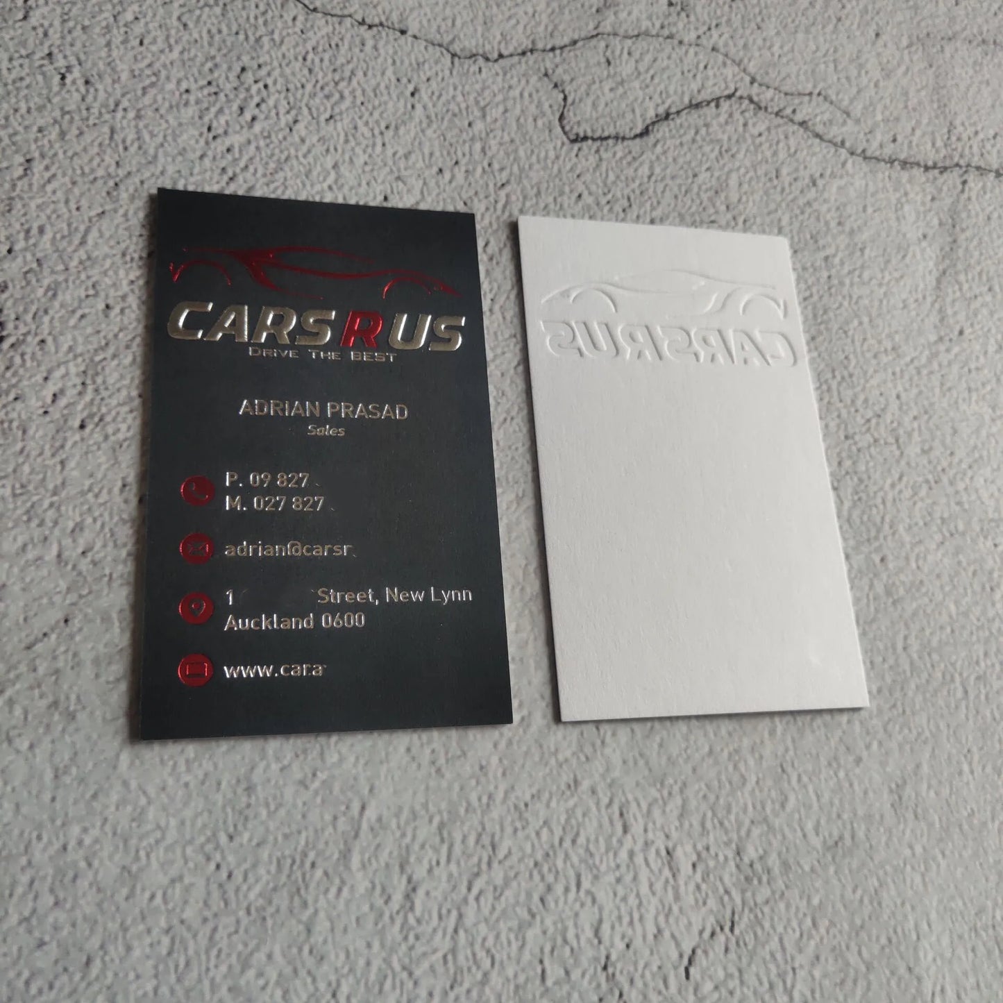 Custom business cards printing embossed hot foil stamping printing