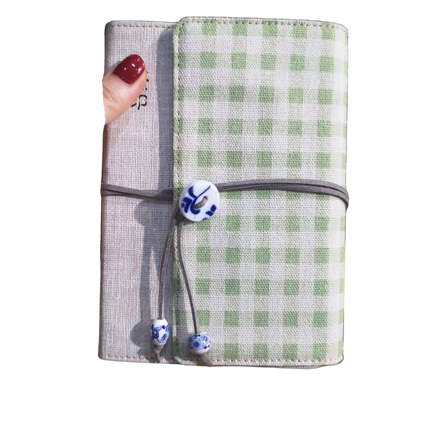 Paper notebook leather notebook Notepad printing (plaid)