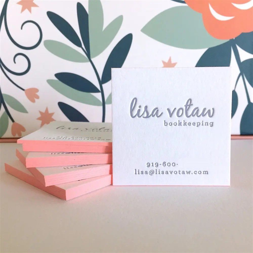 Cotton Paper Gold Edge - Business Cards