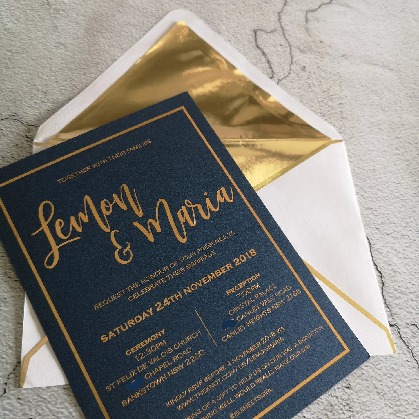 Wedding invitation card wholesale custom letterpress gold foil printing fashion marriage luxury wedding invitation cards