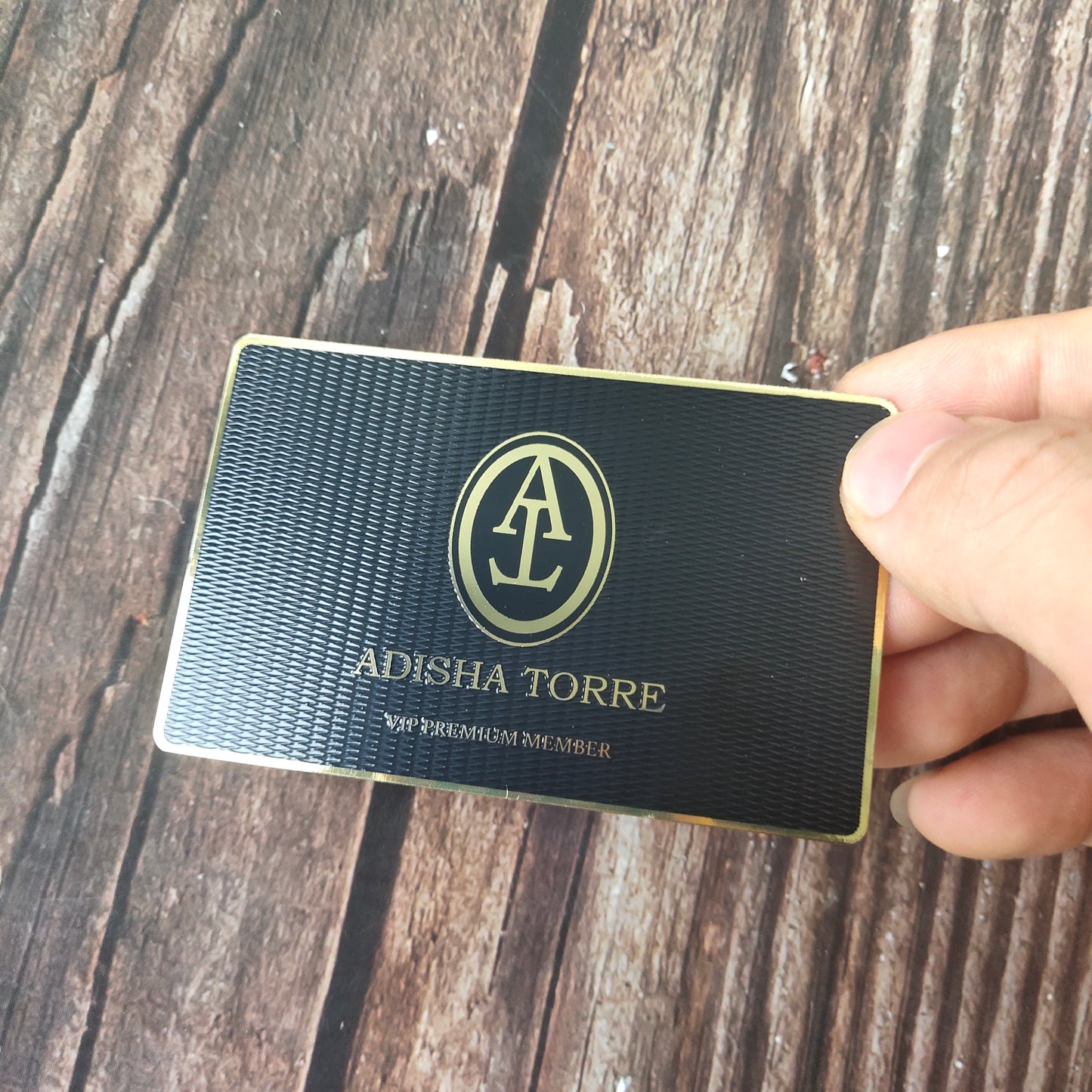 Black Metal & Gold Foil Business Cards