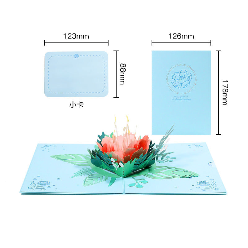 3D Greeting pop up card,happy birthday wedding,mother’s day,valentines day