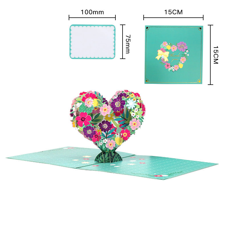 3D Greeting pop up card,happy birthday wedding,mother’s day,valentines day