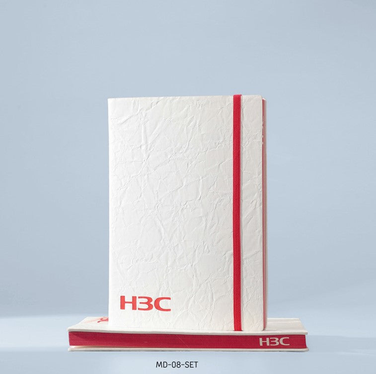 Hardcover Notebook (white/stripes)