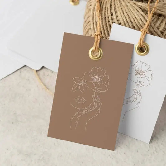 Rectangle Eco Friendly Kraft Paper gift tags