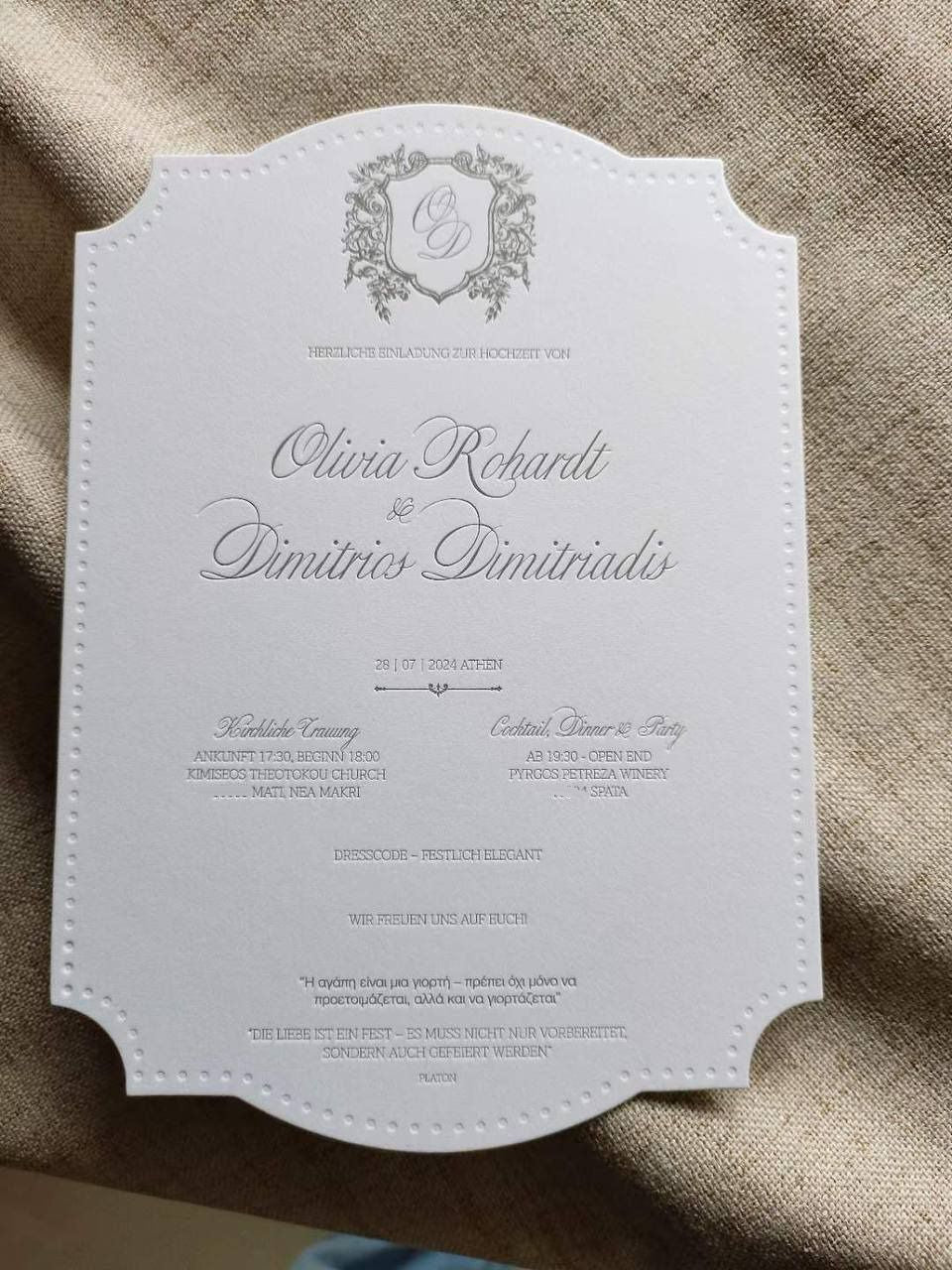 Luxury customized fancy paper greeting card/wedding invitation card