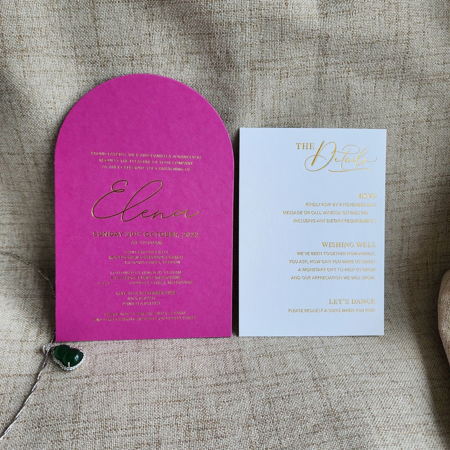 Luxury customized fancy paper greeting card/wedding invitation card, pink