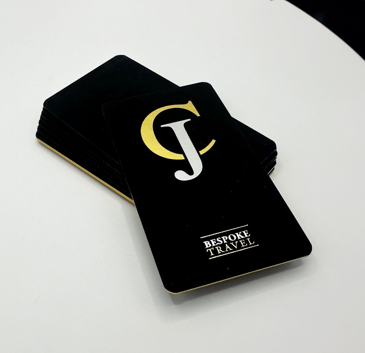 Black Metal & Gold Foil Business Cards