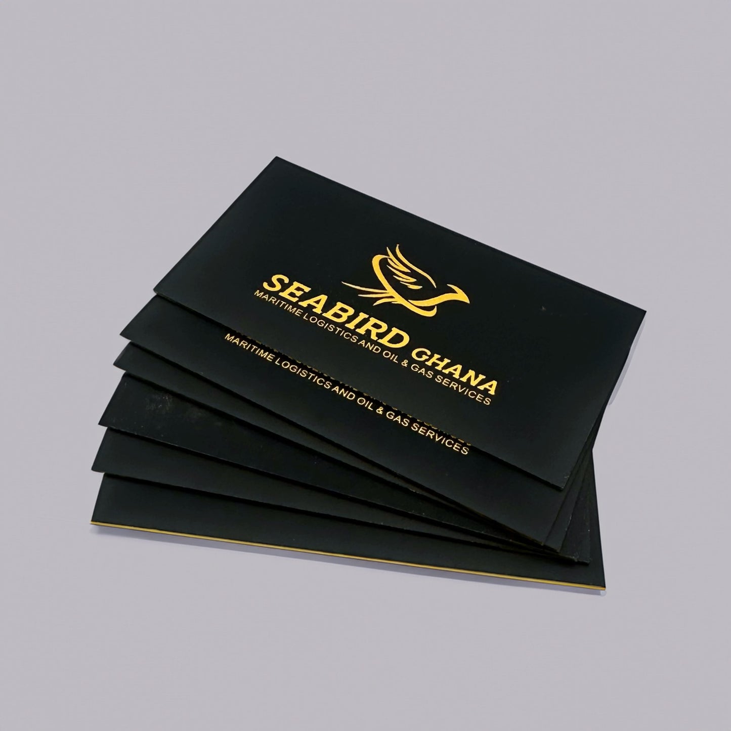 Black Metal & Gold Foil Business Cards