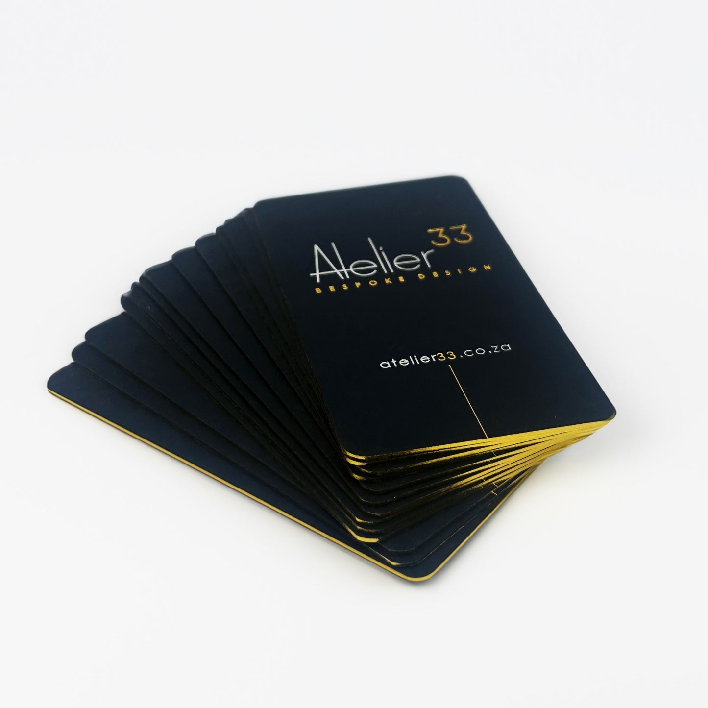 Black Metal & Gold Foil Business Cards