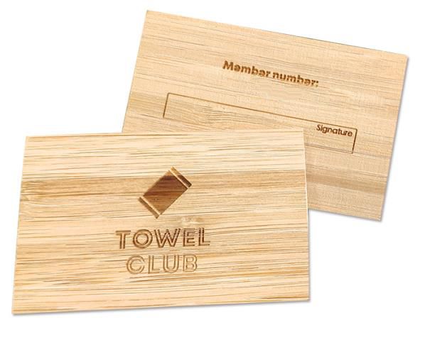 Wood Business Cards, Light